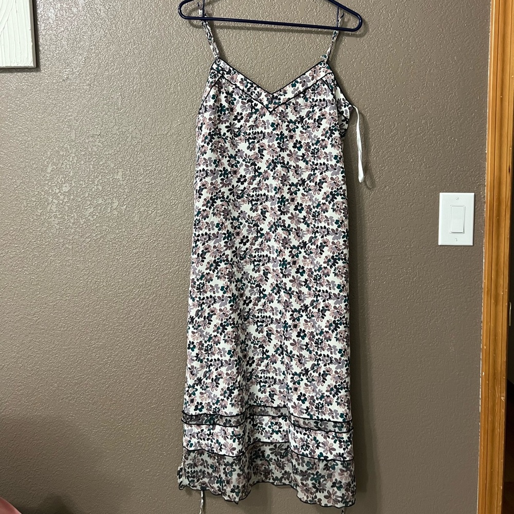 rag & bone Floral Maxi Dress - Black and White